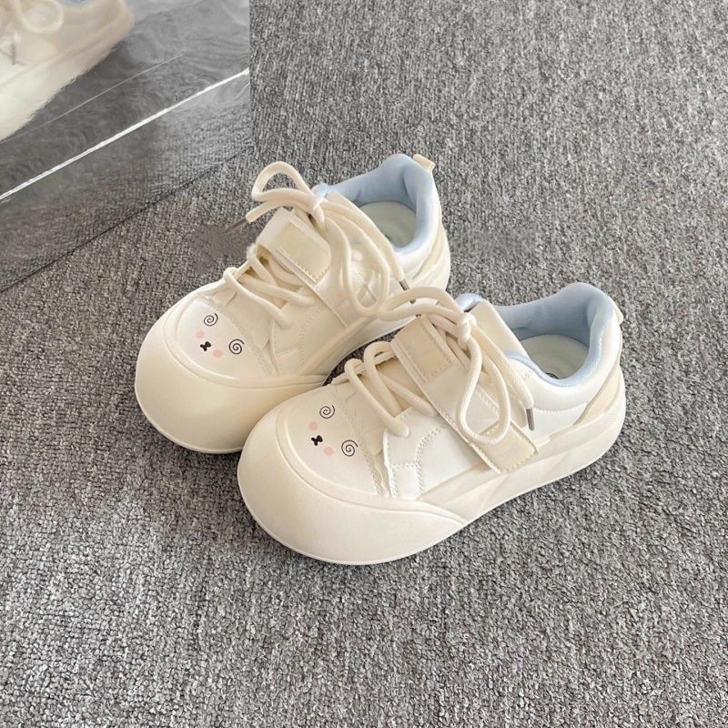 Skateboard - Women Girls Cute Pure White Canvas