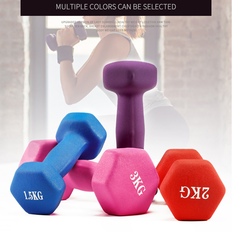 Dumbbell Set - Women Dumbbell Hexagonal Dumbbell Weight Loss