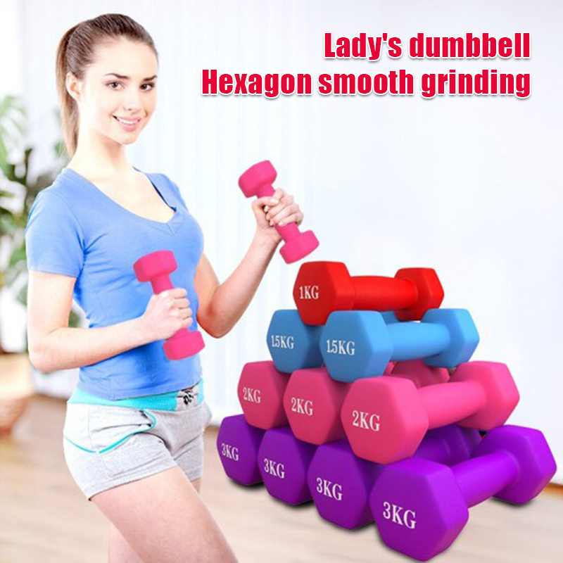 Women Dumbbell Hexagonal Dumbb - Dumbbell Set ulasan dan harga